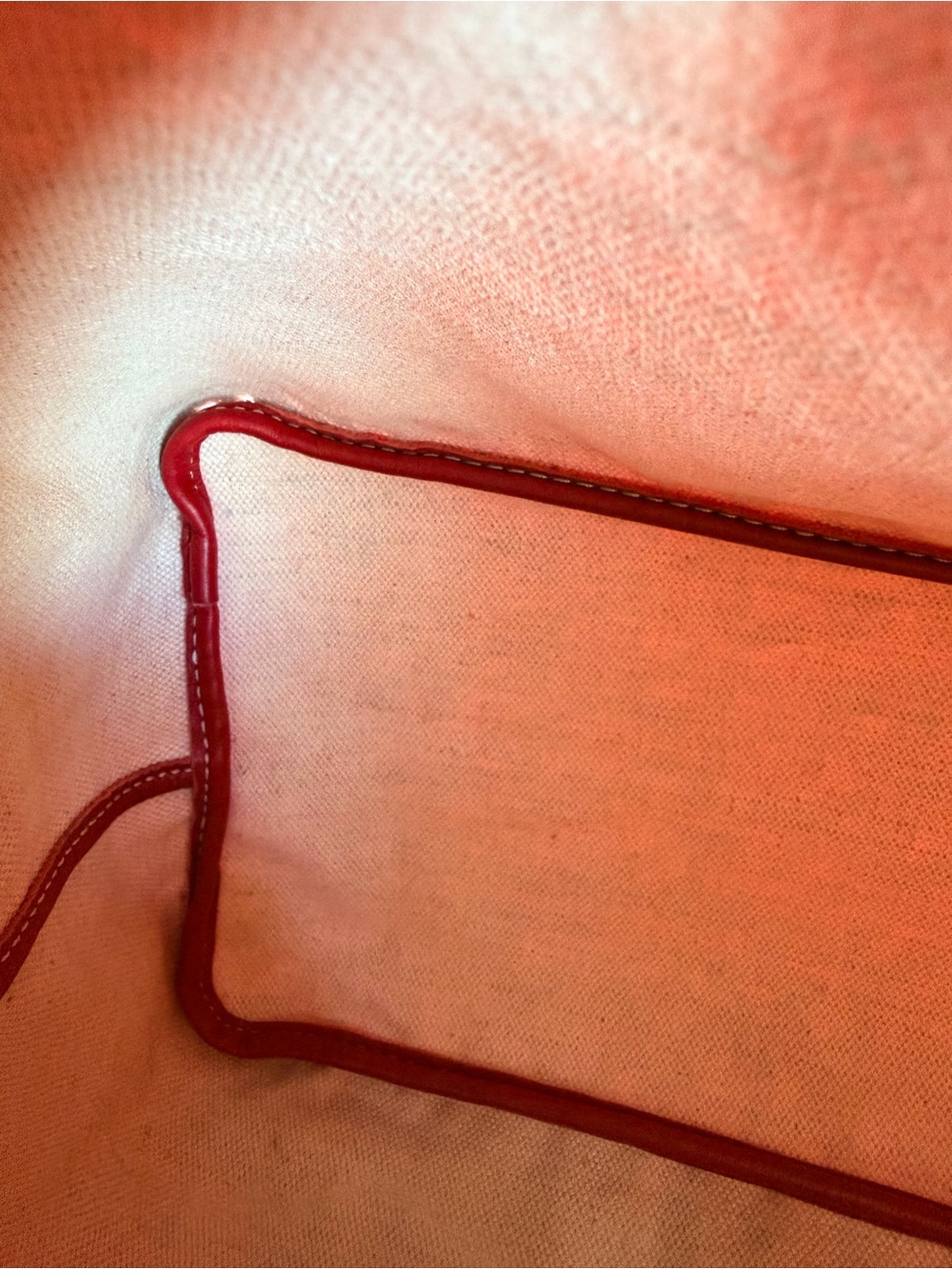 GOYARD Saint Louis PM Red Goyardine Tote Bag + Pouch - Picture 10 of 16